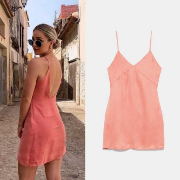 Zara Mini Slip Dress - Picture 1 of 7